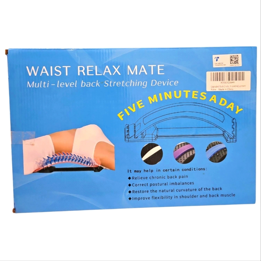 Waist Relax Mate Multi-Level Back Stretching Device - Black